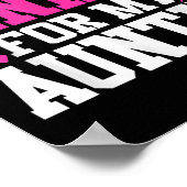 ピンクは乳がん啓発の為に叔母に捧ぐ ポスター (角)