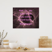 ピンクは人生のポスター ポスター (キッチン)