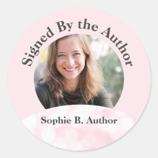 ピンクは作家ブックの署名ブックの発売によって署名 ラウンドシール