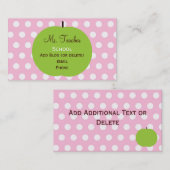 ピンクは先生の名刺に点を打ちます 名刺 (正面/裏面)