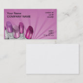 ピンクは口紅を影で覆います 名刺 (正面/裏面)