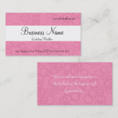 ピンクは名刺を一周します 名刺 (正面/裏面)