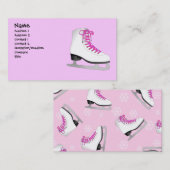ピンクは名刺アイススケートします 名刺 (正面/裏面)