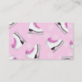 ピンクは名刺アイススケートします 名刺 (裏面)