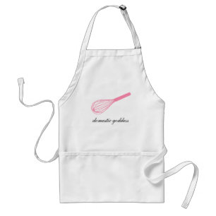 ピンクは家庭の女神のエプロンを払います スタンダードエプロン