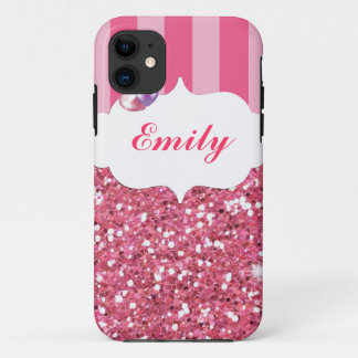 ピンクは平静を保ち、IPhone5場合で光っています iPhone 11 ケース