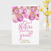 ピンクは引退できない素晴らし カード (黄色い花)