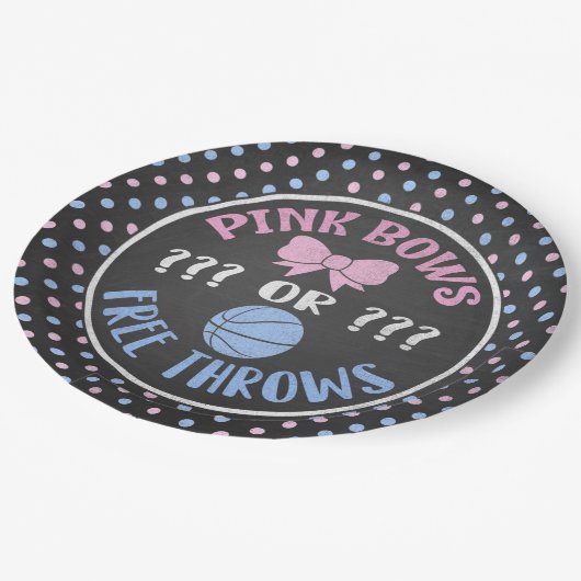 ピンクは曲がりますまたはフリースロー性はプレートを明らかにします ペーパープレート (アングル)