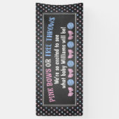 ピンクは曲がりますまたはフリースロー性は旗を明らかにします 横断幕 (縦)