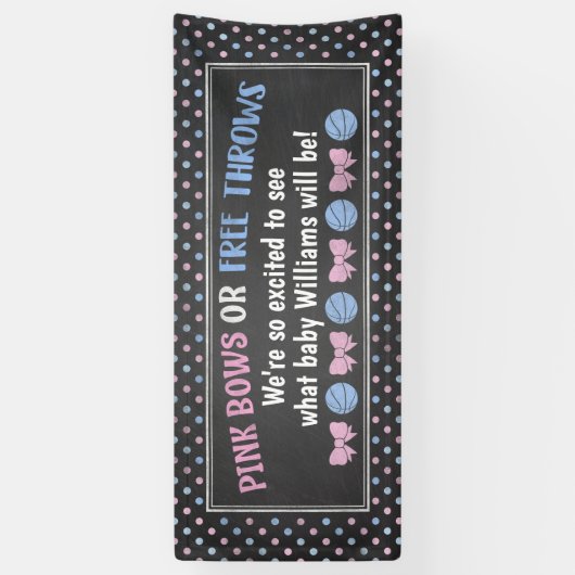 ピンクは曲がりますまたはフリースロー性は旗を明らかにします 横断幕 (縦)