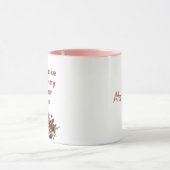 ピンクは私に私の先生声を使わせない マグカップ (中央)