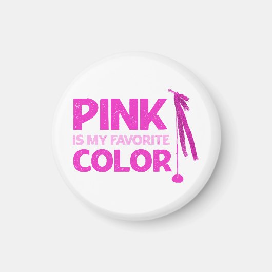 ピンクは私のお気に入りの色 マグネット (正面)