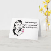 ピンクは私の色じゃない！ カード (黄色い花)