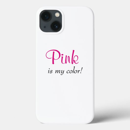 ピンクは私の色です かわいい女の子の引用 Case-Mate iPhoneケース (裏面)