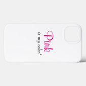 ピンクは私の色です かわいい女の子の引用 Case-Mate iPhoneケース (裏面 (横))