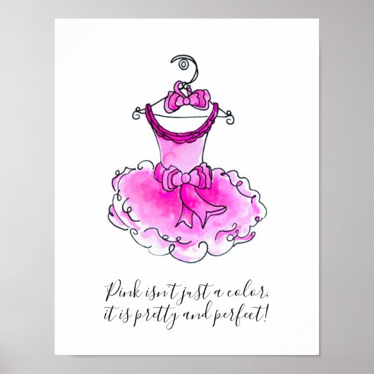 ピンクは色の女の子ピンクのパーティードレスではない ポスター (正面)