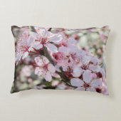 ピンクは赤い茎。 アクセントクッション (裏面)