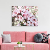 ピンクは赤い茎。 キャンバスプリント (インサイチュ (リビング))