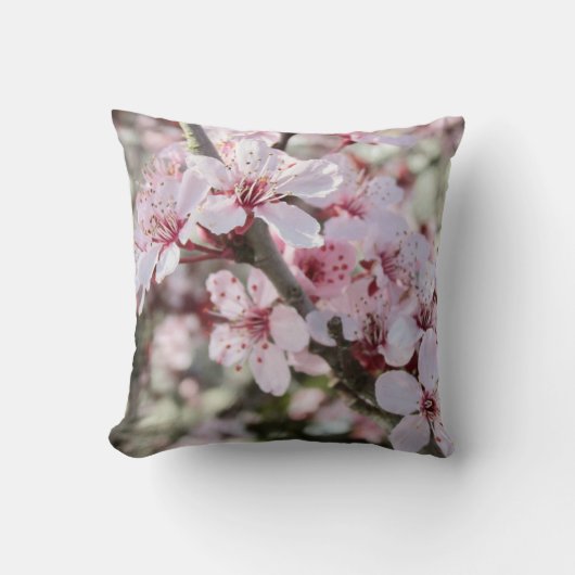 ピンクは赤い茎。 クッション (正面)