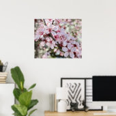 ピンクは赤い茎。 ポスター (ホームオフィス)