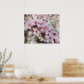 ピンクは赤い茎。 ポスター (キッチン)