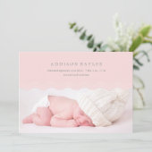 ピンクは%PIPE%の誕生の発表を振ります 案内状 (スタンド正面)