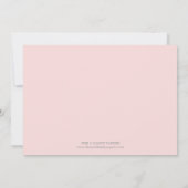 ピンクは%PIPE%の誕生の発表を振ります 案内状 (裏面)