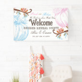 ピンクまたはブルーのカボチャの性別が歓迎を表明 横断幕 (インサイチュ)