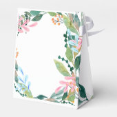 ピンクまたはブルーのパンプキン性別発表 招待状 フェイバーボックス (裏面サイド)