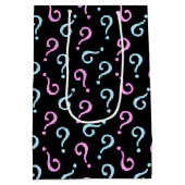 ピンクまたはブルーのベビーの表示 ミディアムペーパーバッグ (裏面)