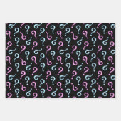 ピンクまたはブルーのベビーの表示 ラッピングペーパーシート (正面3)