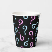 ピンクまたはブルーのベビーの表示 紙コップ (裏面)