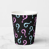 ピンクまたはブルーのベビーの表示 紙コップ (左)