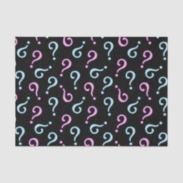 ピンクまたはブルーのベビーの表示 薄葉紙