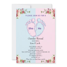 ピンクまたはブルーのベビー足