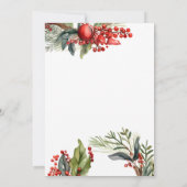 ピンクまたはブルーの冬の性別発表パーティー招待状 招待状 (裏面)