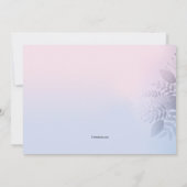 ピンクまたはブルーの性別リビールパーティの招待状 招待状 (裏面)