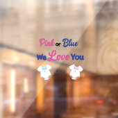 ピンクまたはブルー愛する性別を表示 ウィンドウサイン (シート2)