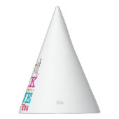 ピンクまたはブルー私たちは愛あなた性リビールコウノトリ パーティーハット (右)