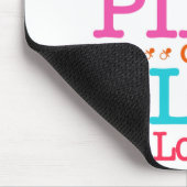 ピンクまたはブルー私たちは愛あなた性リビールコウノトリ マウスパッド (コーナー)