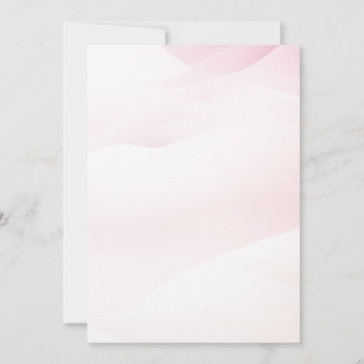 ピンクまたはブルー：男の子または女の子テディベア赤ちゃんシャワー 招待状 (裏面)