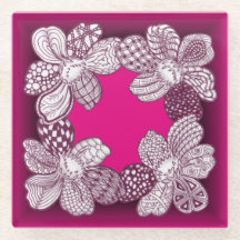 ピンクまたは任意のカスタムカラーの落書き花