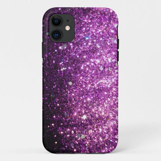 ピンクまたは紫色のグリッターの輝きのきらきら光るなiPhone 5の場合 Case-Mate iPhoneケース (裏面)