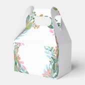 ピンクまたは青かぼちゃジェンダー表示パーティの招待状 フェイバーボックス (裏面サイド)