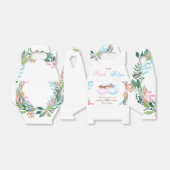 ピンクまたは青かぼちゃジェンダー表示パーティの招待状 フェイバーボックス (折り畳みなし)