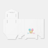 ピンクまたは青のアイスクリーム性別の表示パーティー フェイバーボックス (折り畳みなし)