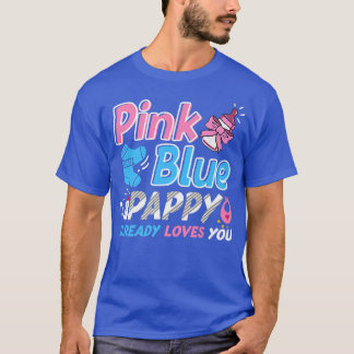 ピンクまたは青のパピー愛あなたを愛するベビー性発現 Tシャツ
