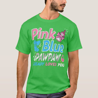 ピンクまたは青のポーポー愛あなたベビー性発現 Tシャツ