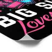 ピンクまたは青の大きなSis愛するボクシングジェンダーrevea ポスター (角)