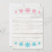 ピンクまたは青の醜いセーターのクリスマスジェンダーが明らかになる 招待状 (裏面)